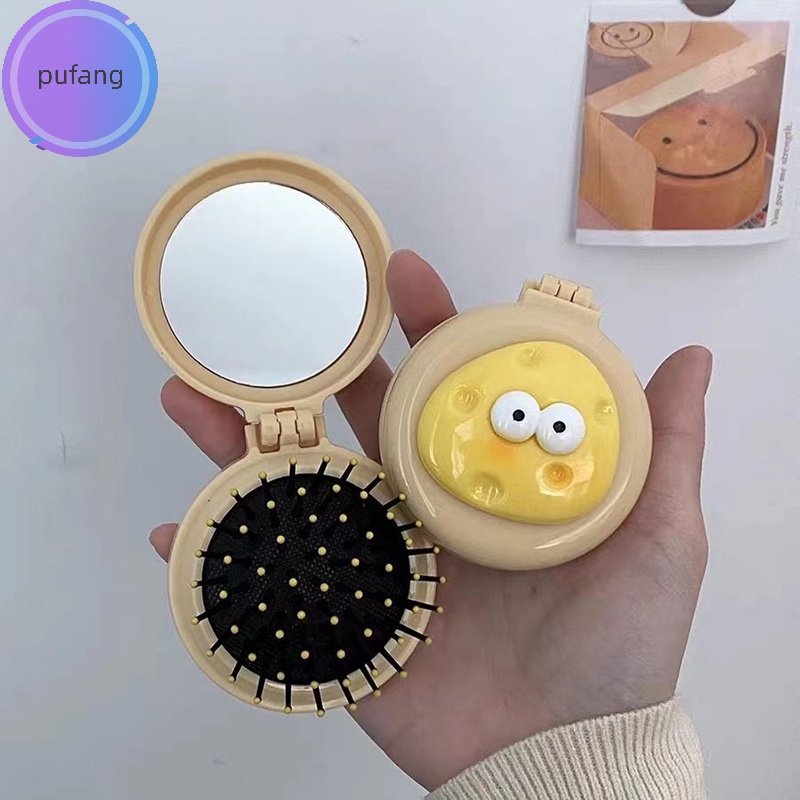 Lược Chải Tóc Túi Khí Mát Xa Da Đầu mini Hình Phô Mai Dễ Thương