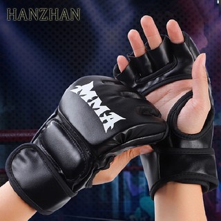 Găng tay boxing hở ngón chất liệu dày dặn chuyên dùng cho người lớn