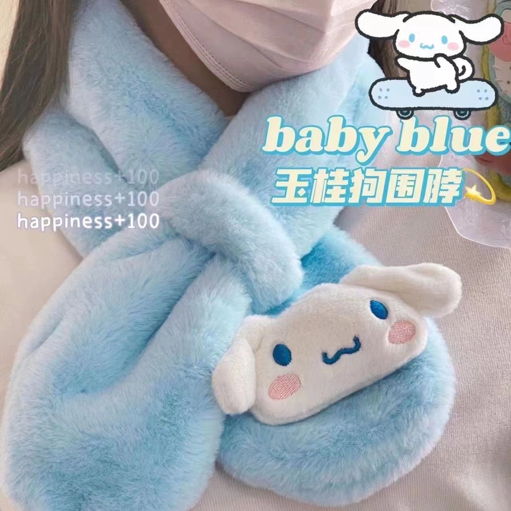Sanrio Kuromi Giai Điệu Cinnamoroll Hoạt Hình Dễ Thương Găng Tay Và Khăn Quàng Cổ Bé Gái Dễ Thương Dày Sang Trọng Găng Tay Mùa Đông Ấm Áp Cổ Học Sinh Sang Trọng Găng Tay -top3C01
