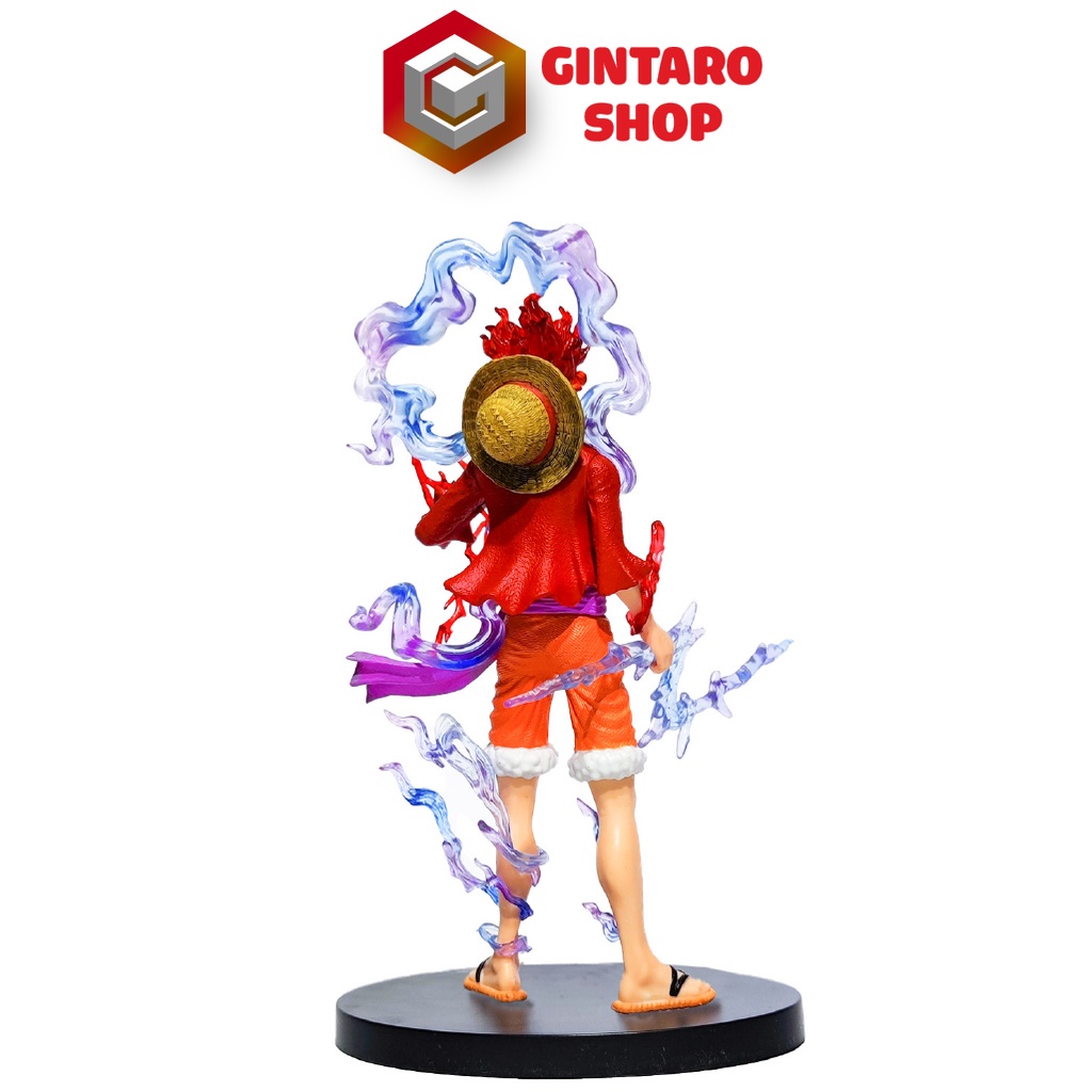 Xả hàng Mô hình One Piece Luffy Nika thần mặt trời cực sắc nét, Mô hình nhân vật Luffy Gear 5 tặng kèm xe