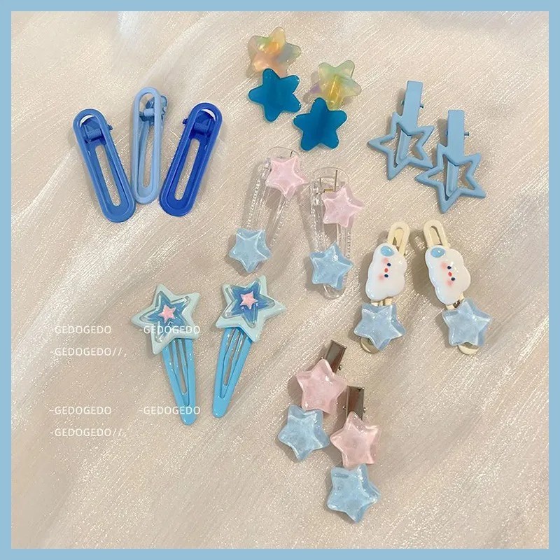 Set 15 Kẹp Tóc Hình Ngôi Sao Xinh Xắn Cho Bé Gái