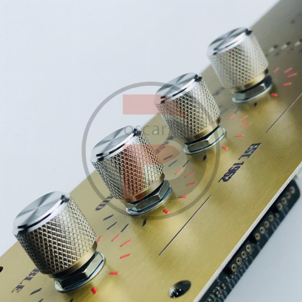 Núm volume nhôm CNC nguyên khối. 13x13x6 Vàng trắng