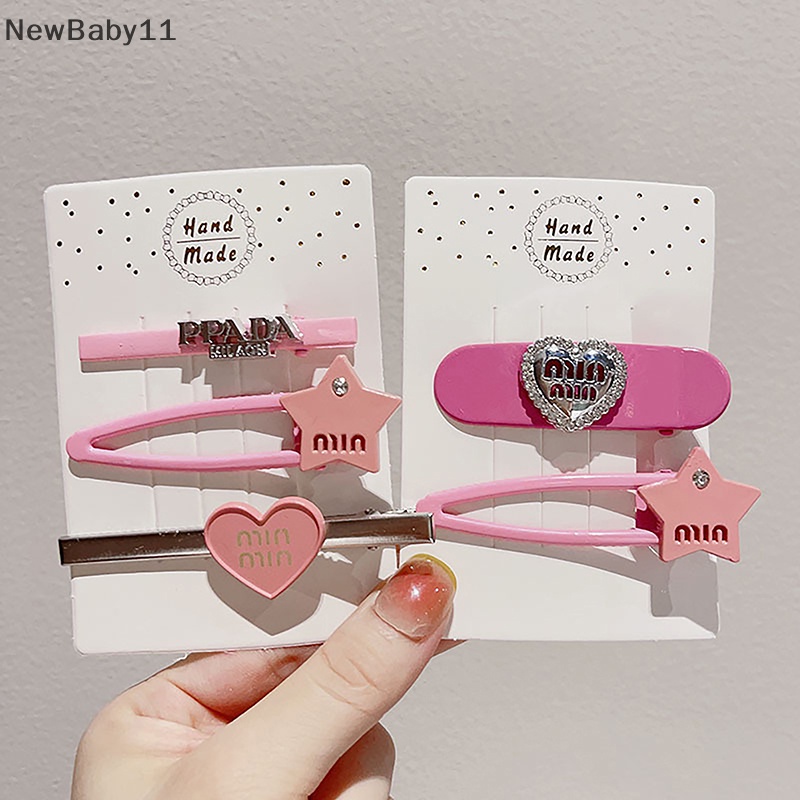 Kẹp Tóc Hình Trái Tim Đính Đá Bằng Hợp Kim Màu Bạc Thời Trang Cho Nữ