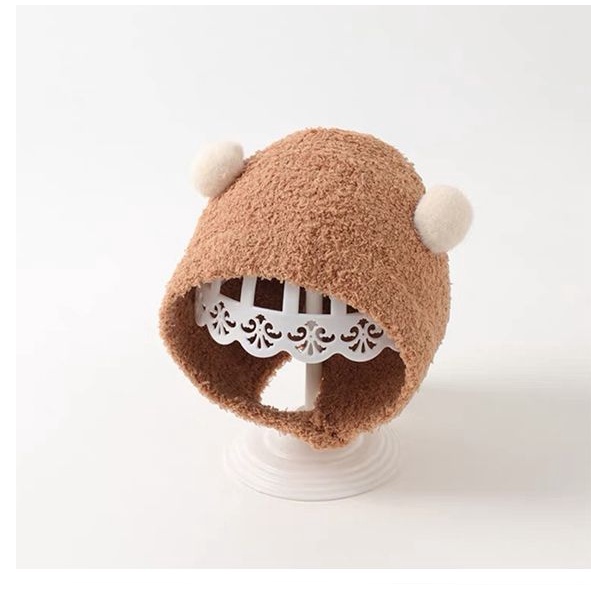 Mũ Lông Giữ Ấm Tai Phong Cách Hàn Quốc Dễ Thương Cho Bé