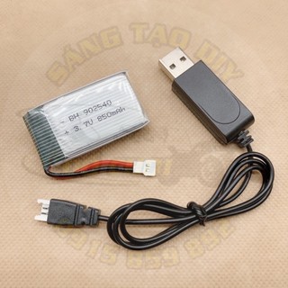Pin lipo 1s 3.7v 850mah dòng xả 25c dùng cho máy bay, quadcopter, drone, flycam