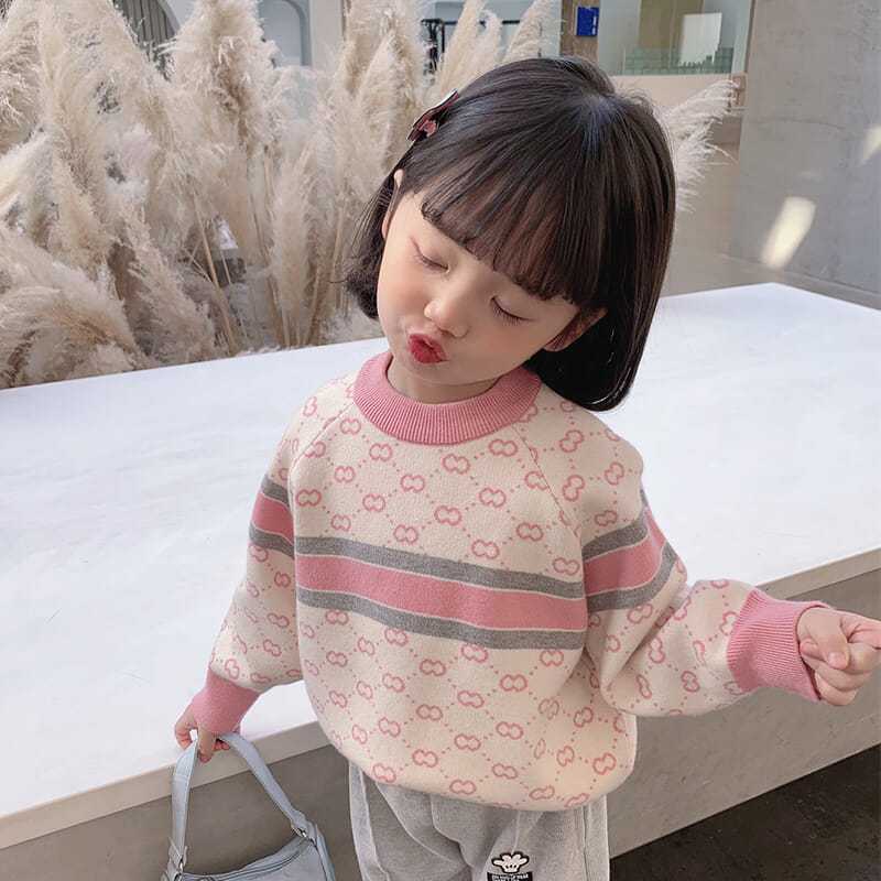 Áo sweater Phong Cách Hàn Nhật Mới Thời Trang Mùa Thu 2023 Cho Bé Gái