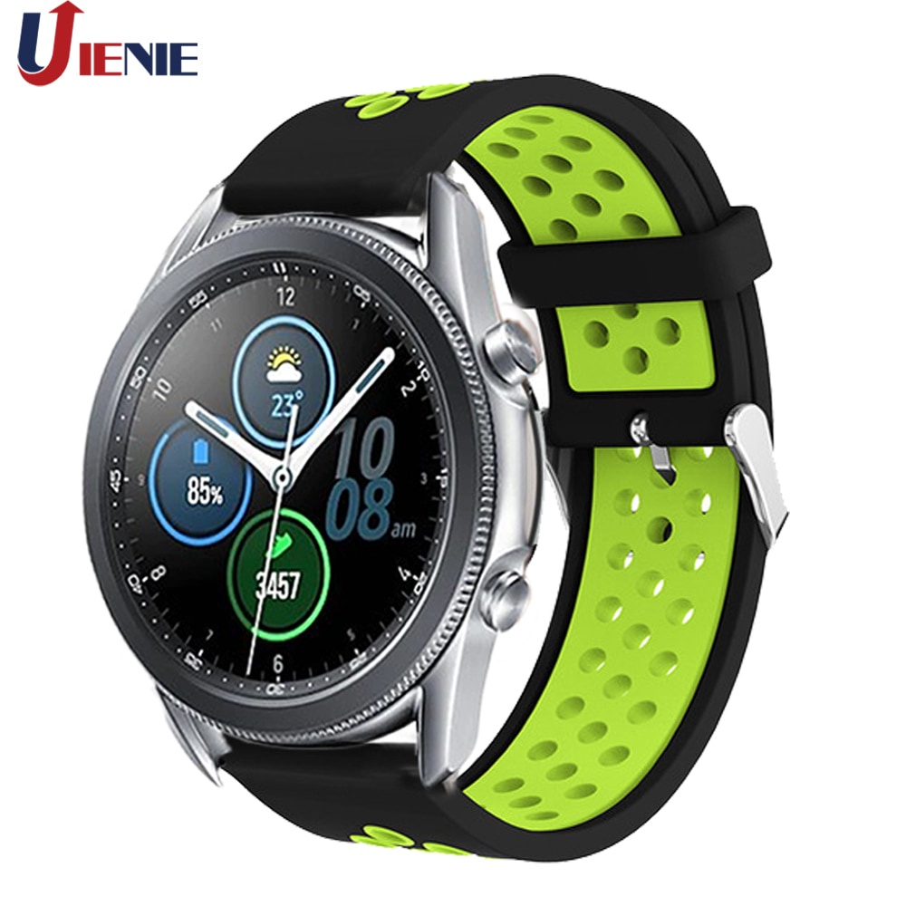 Dây đeo đồng hồ làm bằng silicon cho Samsung Galaxy Watch 3 41mm 45mm / Gear S3 / 46mm