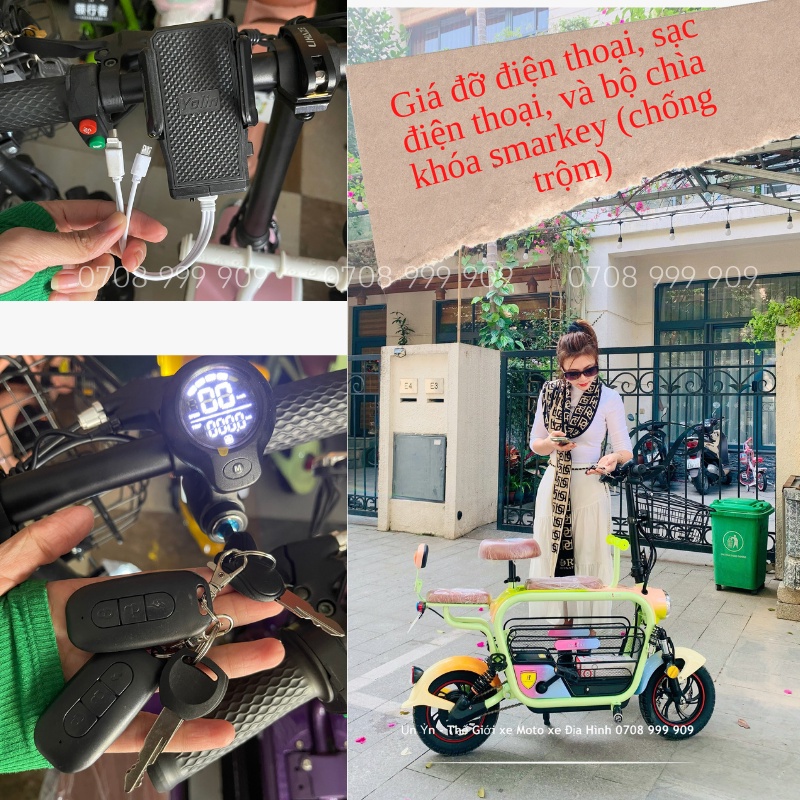 Xe điện Lihaze 3 yên dung lượng pin 15a - Xe điện Lihaze Dylex 2023