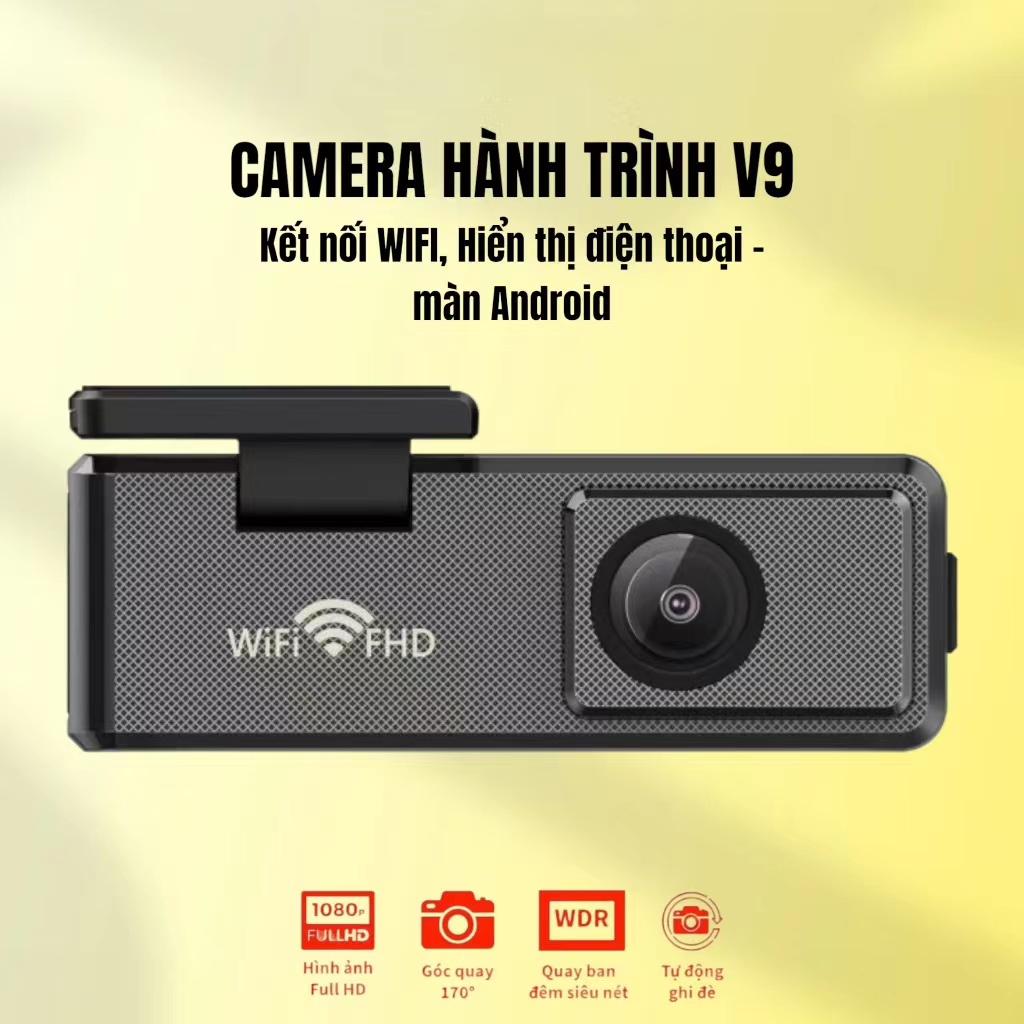 V9 pro full hd 1080p camera Kết Nối wifi Với Điện Thoại Di Động Và Màn Hình android