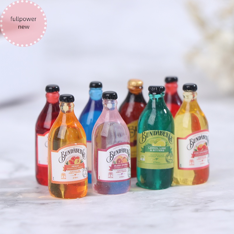 Fullpowernew Set 10 Chai Nước Mini Tỉ Lệ 1: 12 1: 6 Cho Nhà Búp Bê vn