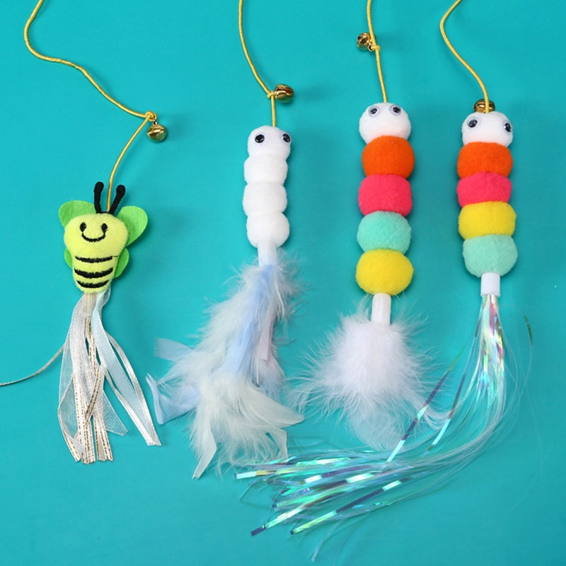 Đồ chơi cho mèo hạt cho mèo Mới Đồ Chơi Treo Cửa Hình Chuột Giả Có Lông Vũ Cho Mèo Cưng