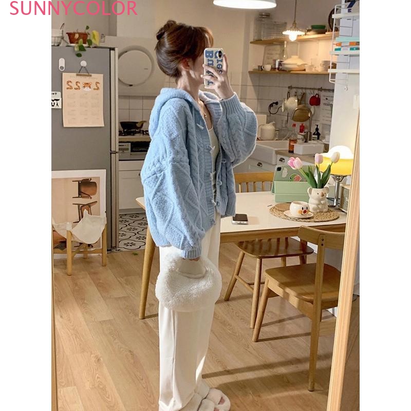 SUNNYCOLOR Áo Sơ Mi áo sơ mi nữ áo kiểu hàn quốc thông thường nhí nhảnh phong cách Fashion WXF23A0O8D 42Z231019