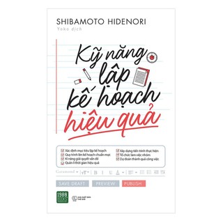 Sách - kỹ năng lập kế hoạch hiệu quả - 1980books