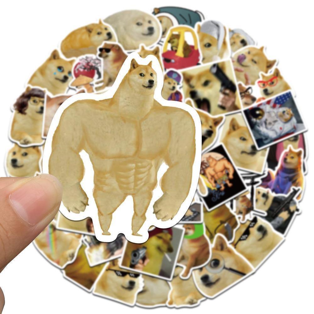 Bộ 50 Miếng Dán Họa Tiết Hoạt Hình Chống Thấm Nước Dùng Trang Trí Máy Tính / Điện Thoại / Máy Tính Bảng