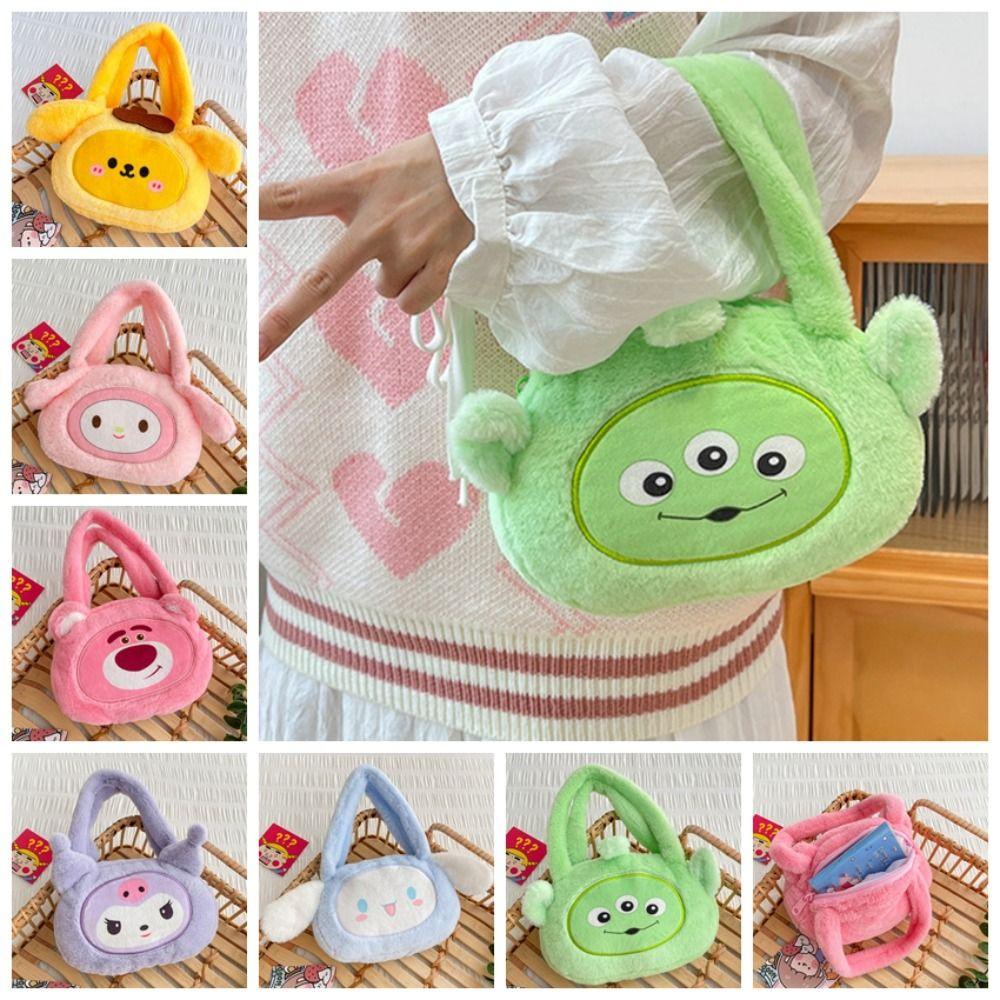Shanhai Túi Xách Đeo Vai Hình kuromi melody cinnamoroll Nhồi Bông Phong Cách Hàn Quốc Cho Nữ / Nữ