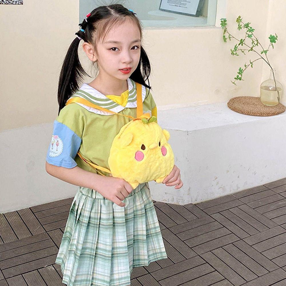 Shanhai Ba Lô Bông Hoạt Hình Động Vật / Thỏ / Chim Cánh Cụt / Heo Nhồi Bông Làm Quà Tặng