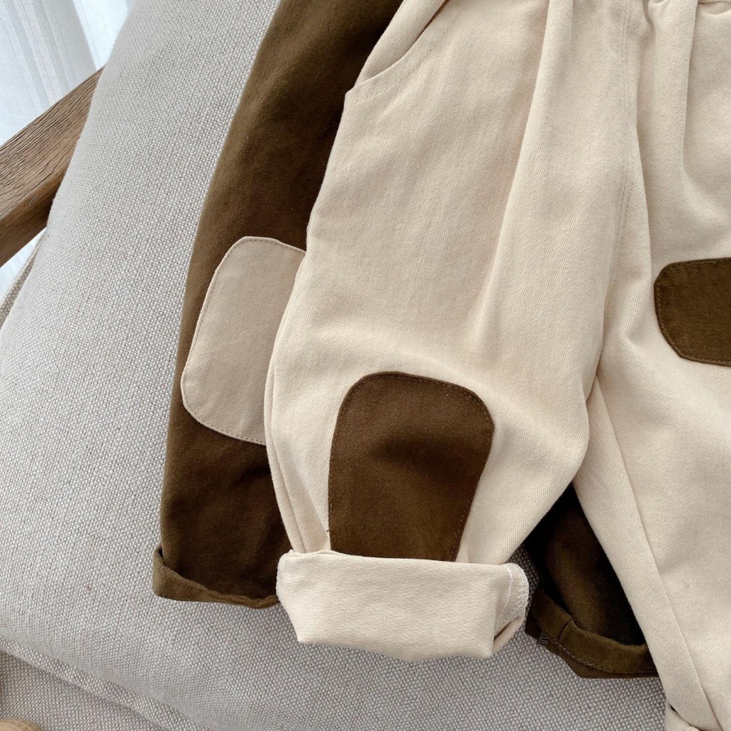 Quần Dài Dáng Rộng Bằng cotton Phong Cách Hàn Quốc Thời Trang Cho Bé Trai