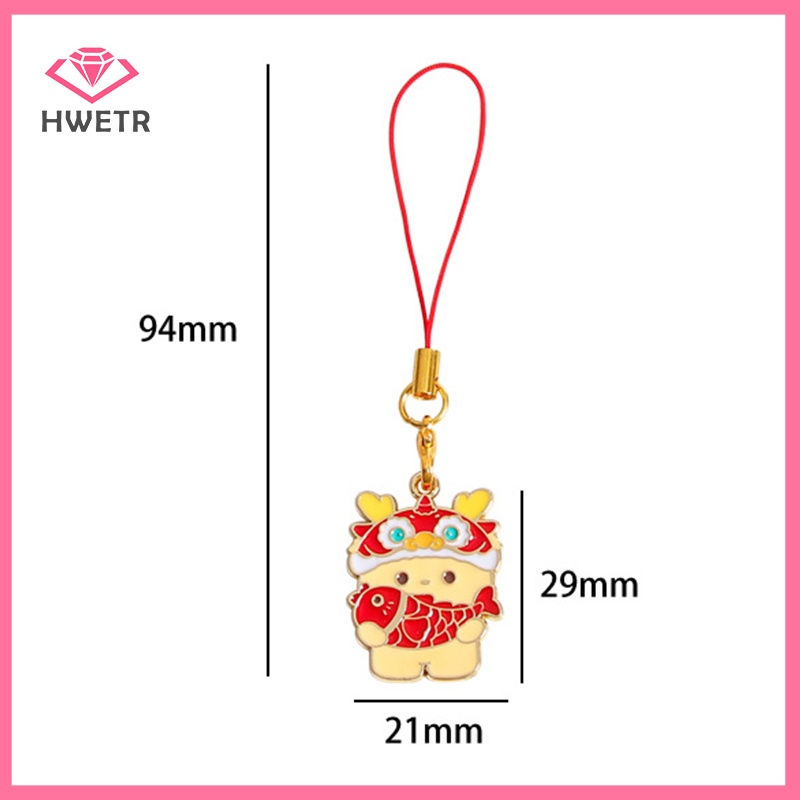 Móc Khóa Điện Thoại Bằng Hợp Kim Hình Rồng Dễ Thương 2024 Mới