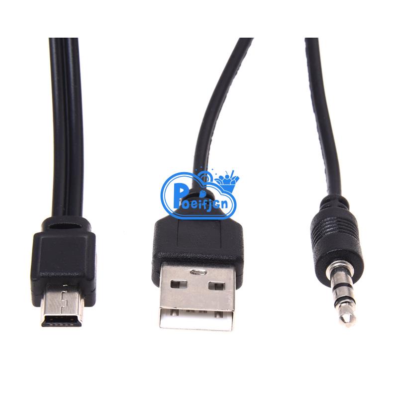 Cáp Âm Thanh poeifjgn 3.5mm aux usb2.0 mini 5Pin Chuyên Dụng