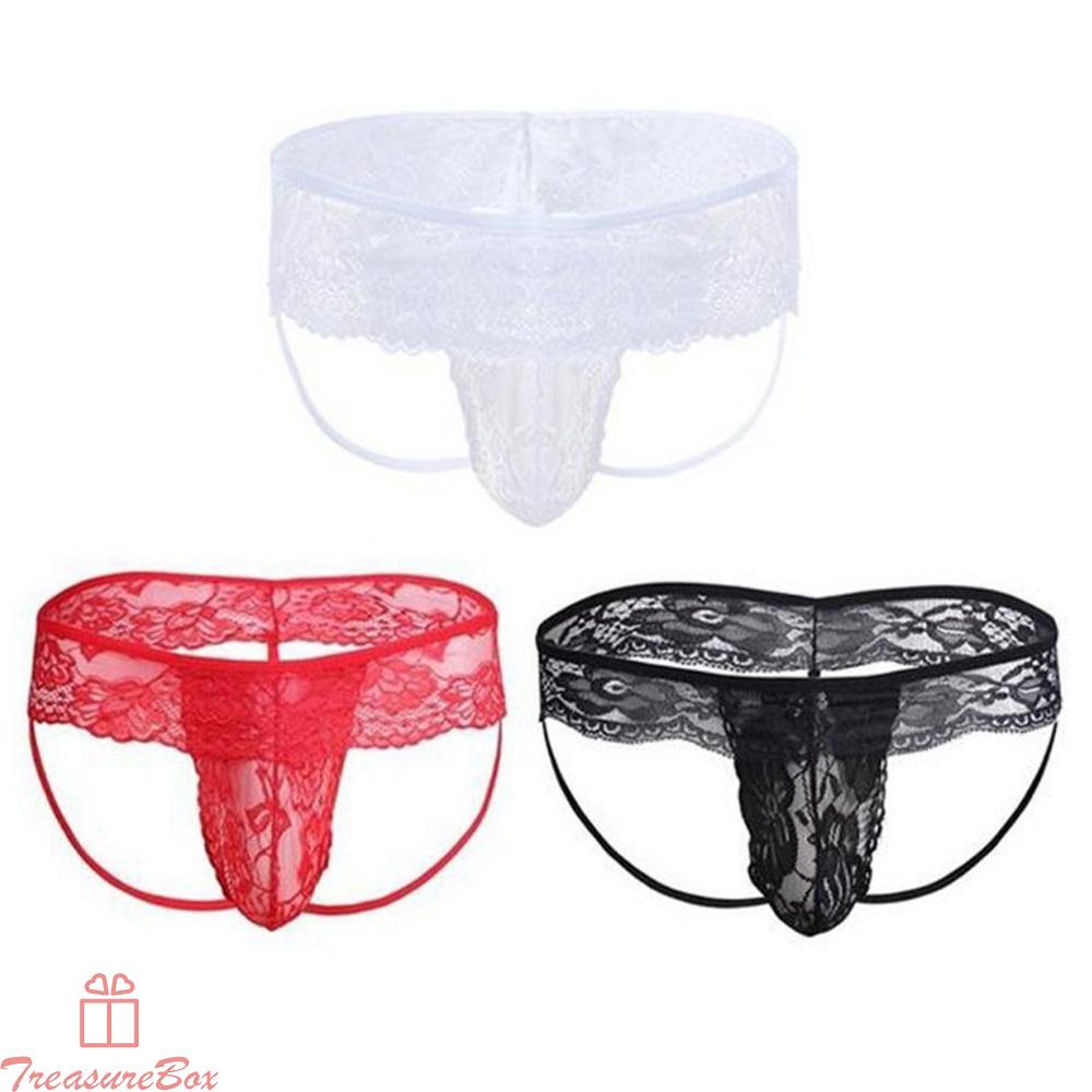 Quần Lót Nam Phối Ren Thoải Mái + Quần Lót spandex