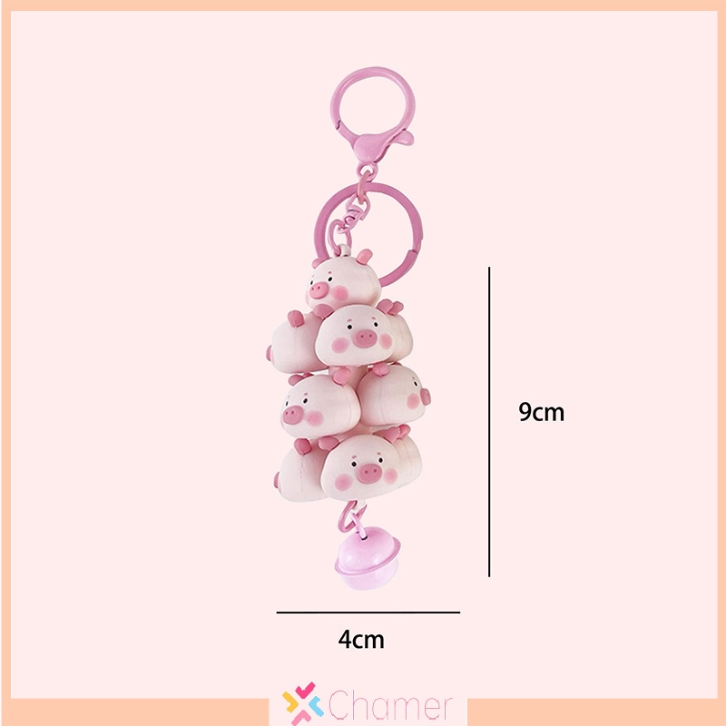 Móc Chìa Khóa pvc Hình Động Vật / Gà / Gấu Trúc / Heo Con Dễ Thương Làm Quà Tặng Cho Phụ Nữ Và Trẻ Em Mới