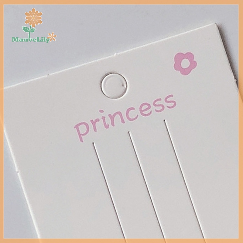 Set 50 Thẻ Giấy Trưng Bày Kẹp Tóc Trang Sức Thời Trang uuu