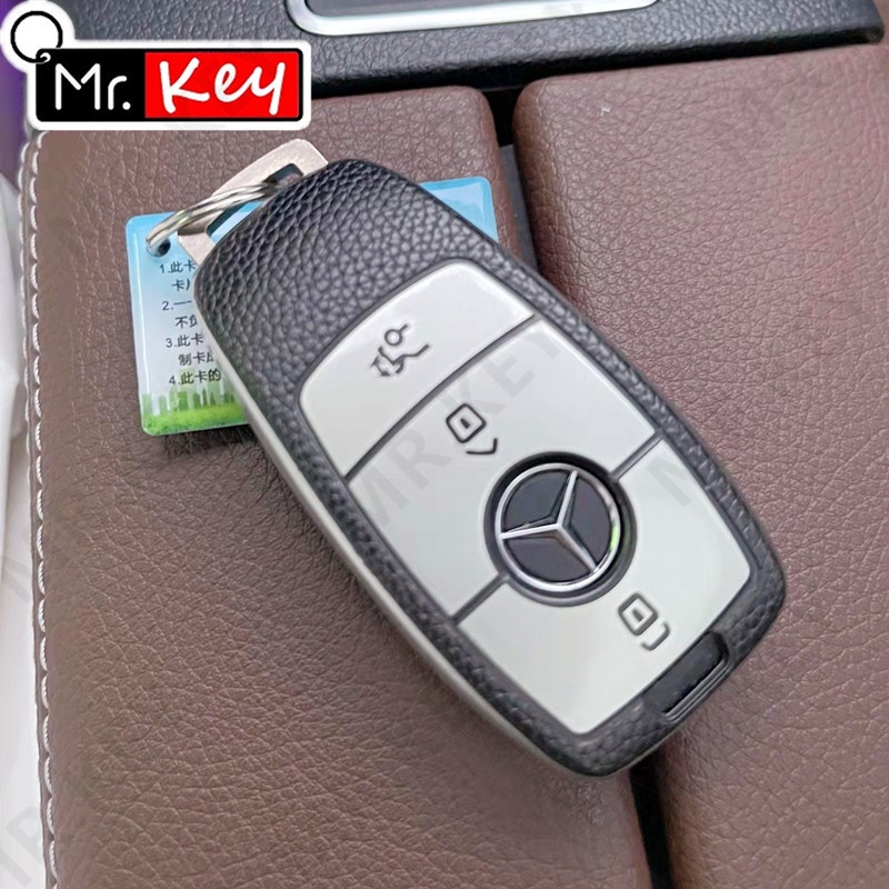 Bao Da tpu Đựng Chìa Khóa Xe Hơi mercedes benz a c e s class w177 w213 w205 w221