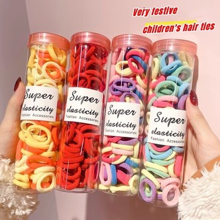 Set 100 dây thun buộc tóc nhiều màu