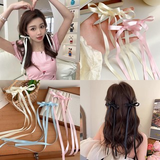 Set 2 kẹp tóc HAIMEIKANG nơ ruy băng dài thời trang hàn quốc cho nữ