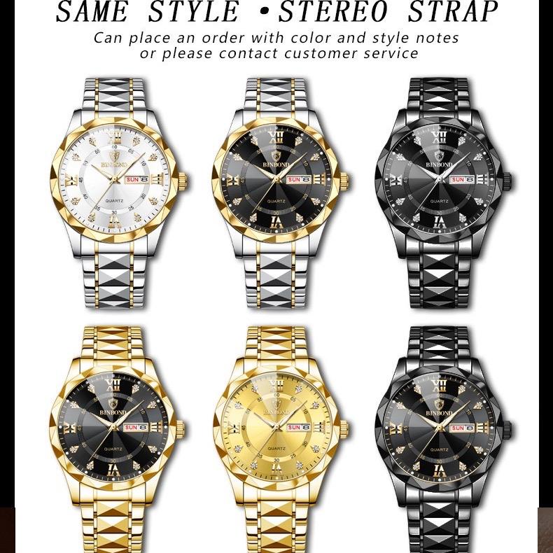 Đồng Hồ Nam BINBOND I22 Kính Chóp Cực Sang Chảnh,