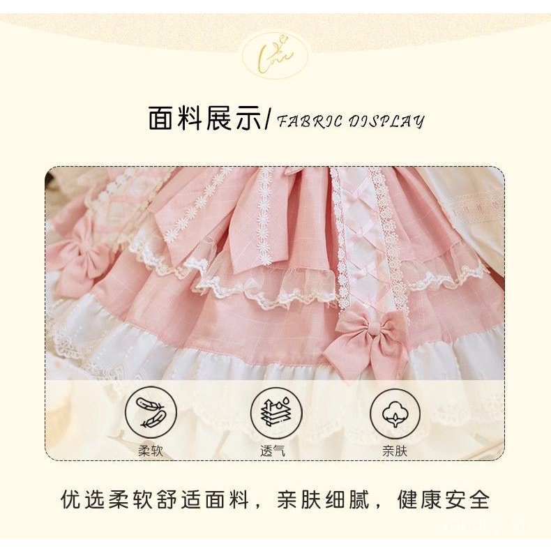 Hàng Mới Về Đầm lolita Thời Trang Thu Đông 2023 Dễ Thương Cho Bé Gái