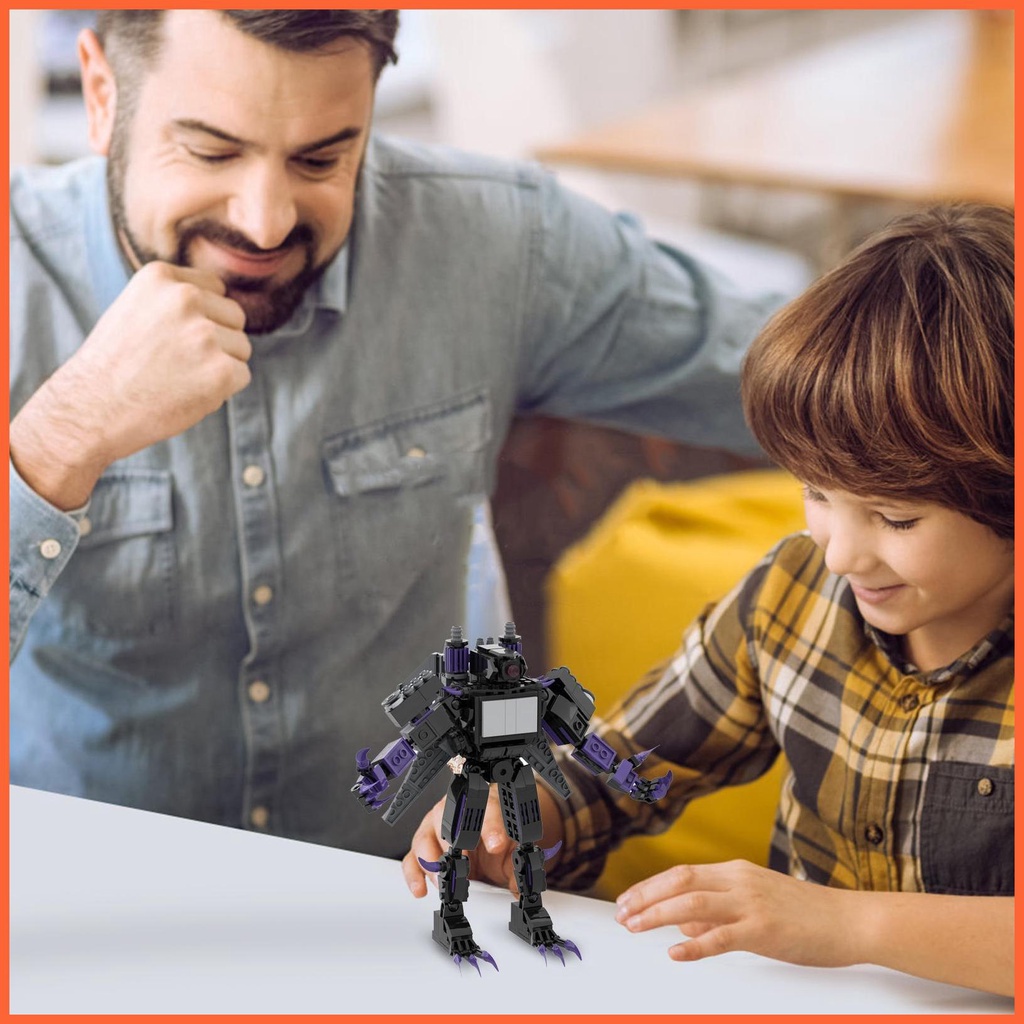 Bộ Đồ Chơi Lắp Ráp Mô Hình Nhân Vật Người Đàn Ông Ngồi toilet titan Trong Trò Chơi Nhân Vật anime