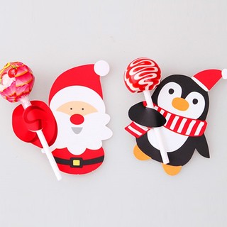 [NOEL - TÚI QUÀ] Túi Giấy Đựng Kẹo, Thẻ Kẹo Mẫu, Dùng Để Tặng Kẹo Que, Kẹo Mút Dịp Noel, Giáng Sinh | Chuẩn Bị Quà Nhanh