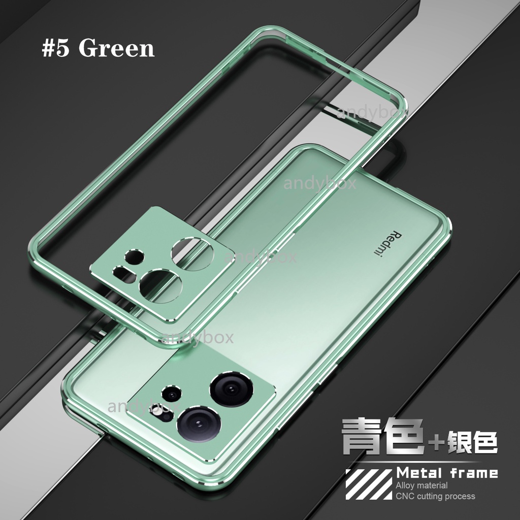 Ốp Điện Thoại Dạng Giáp Viền Kim Loại Cho xiaomi 12t 13t poco f3 f4 f5 pro redmi k40 k50 k60 ultra mi 13t pro