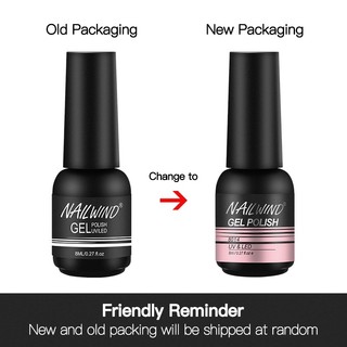 Nailwind 8ml Gel Sơn móng tay Ngâm tắt tia UV Màu tinh khiết Gel Ba Lan Varnish Hybrid Gel sơn mài