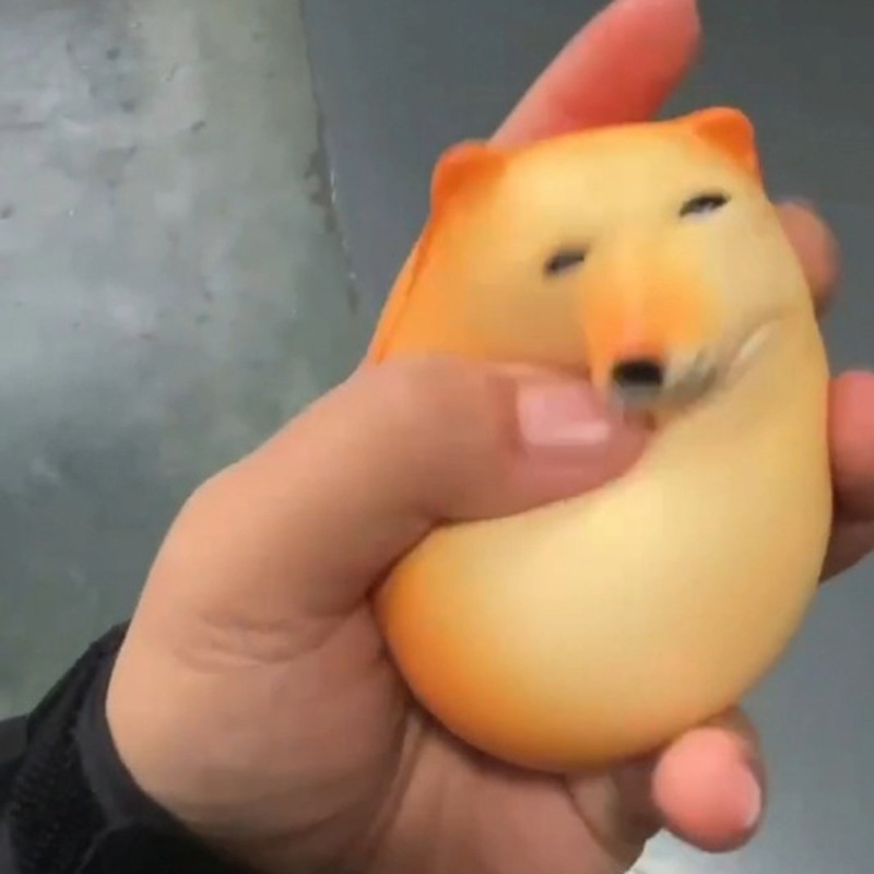 Kawaii Đồ Chơi Nắn Bóp Đàn Hồi Giảm stress Hình Chú Chó shiba inu