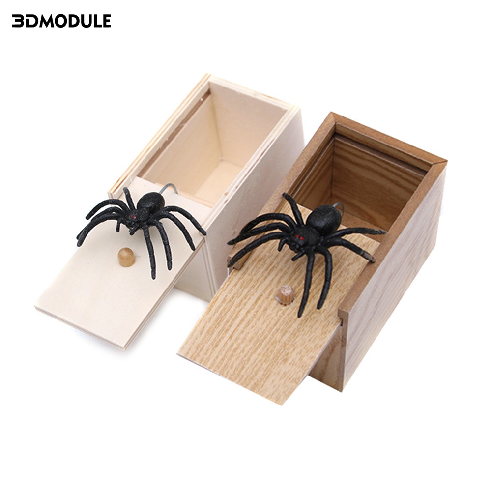 Hộp Nhện Giả 3D Trang Trí halloween