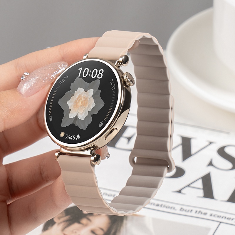 Silicone Dây Đeo Silicon Từ Tính Cho Đồng Hồ Thể Thao Thông Minh huawei gt 4 41mm 46mm gt 2 3 pro