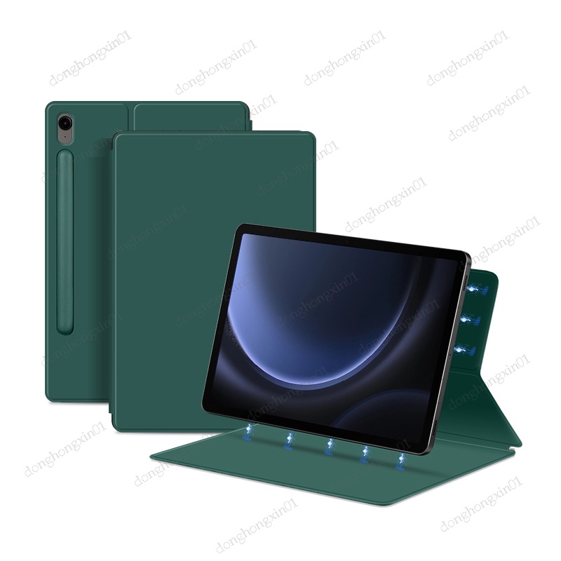 Ốp Bao Da Máy Tính Bảng Có Ngăn Đựng Bút Cảm Ứng Cho samsung galaxy tab s9 fe s9 plus s7 fe s8 plus tab s7 s8 s9 11 inch