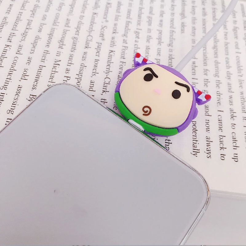 Dễ Thương Phụ Kiện Bảo Vệ Dây Cáp Sạc usb Hình Hoạt Hình Đáng Yêu Ốp