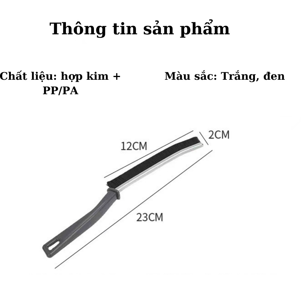 Bàn Chải Vệ Sinh Khe Hở Đa Năng Cọ Vệ Sinh Khe Nhà Tắm Khe Cửa Nhà Bếp Nhỏ Gọn Tiện Lợi tặng kèm móc dính siêu chắc