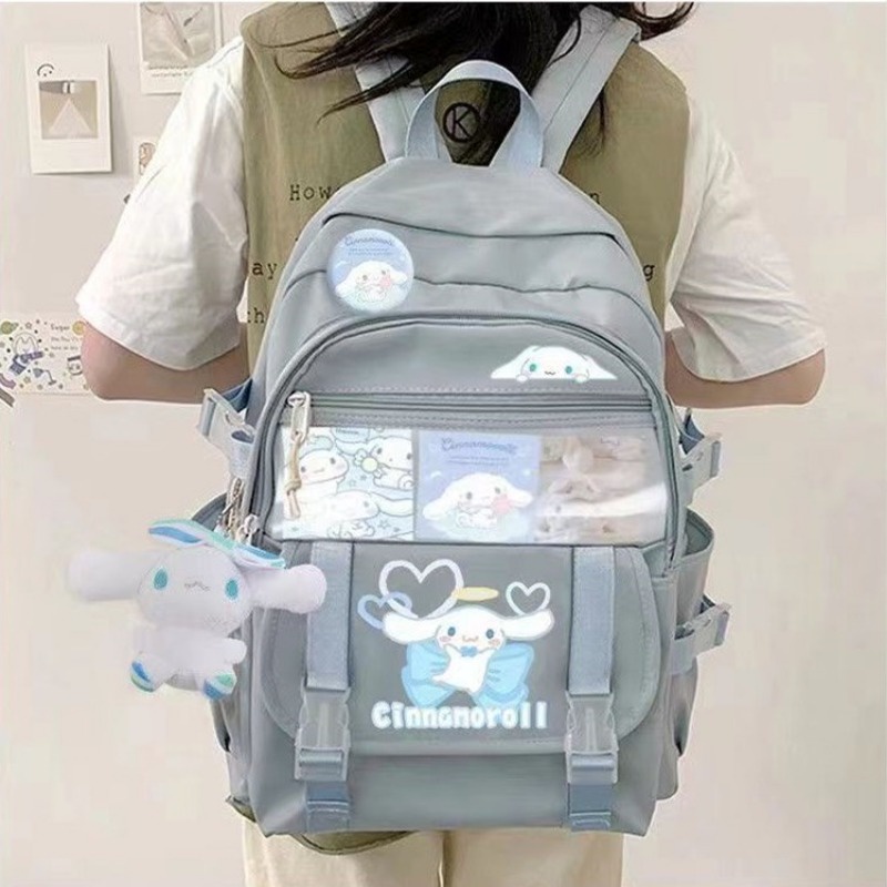 Sanrio Balo Đi Học Cỡ Lớn Họa Tiết Hoạt Hình kuromi
