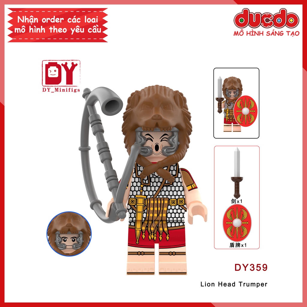 Minifigures Lính Trung Cổ La Mã - Đồ chơi Lắp ghép Xếp hình Mini Mô hình DY351 DY352 DY353 - 356 DY360 - 362