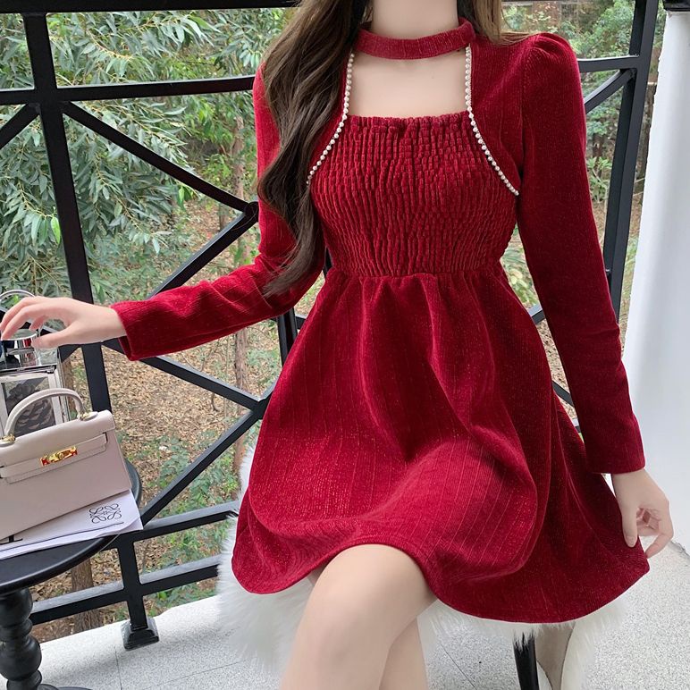 Đầm Nữ Phong Cách Hoàng Gia Pháp Thời Trang Xuân Thu Kiểu Mới