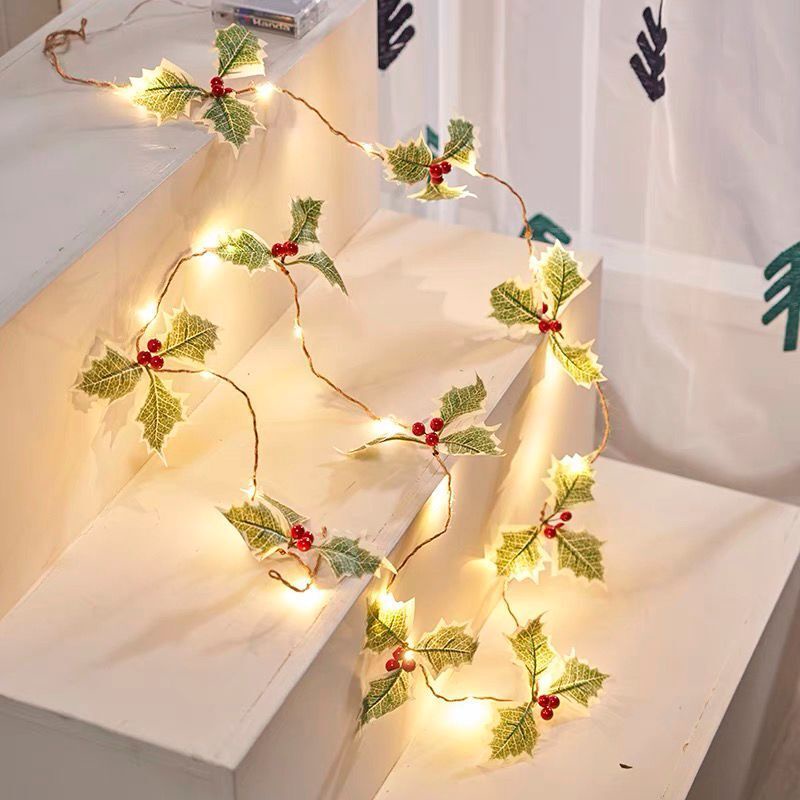 Dây Đèn led Hình Quả Thông Trang Trí Giáng Sinh diy