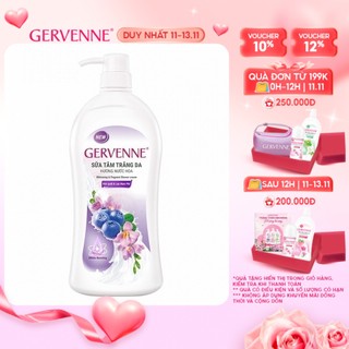 Sữa tắm trắng da hương nước hoa Gervenne Việt Quất và Lan Nam Phi (450g/chai)