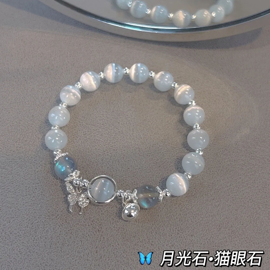 Vòng Đeo Tay diy Hình Bướm Pha Lê lily of the valley Dành Cho Nữ