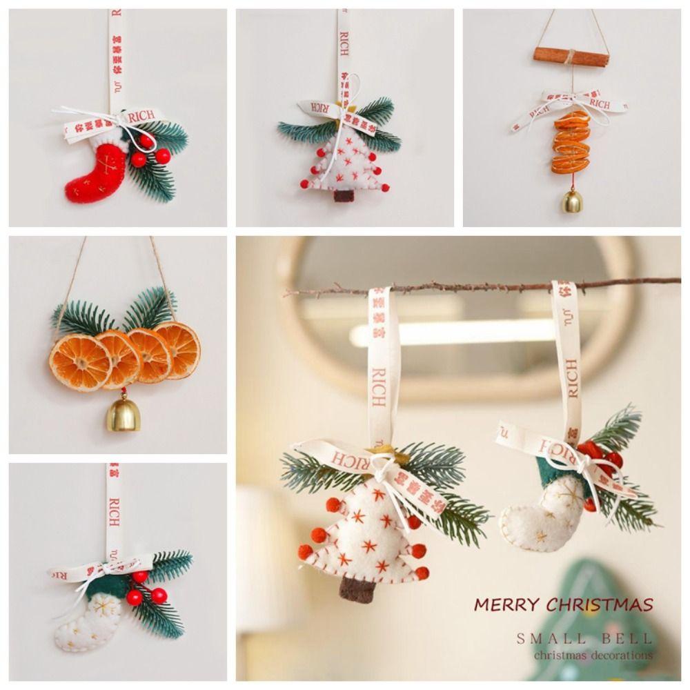 Quinton Chuông Chanh Treo Trang Trí Cây Thông Noel Thủ Công diy