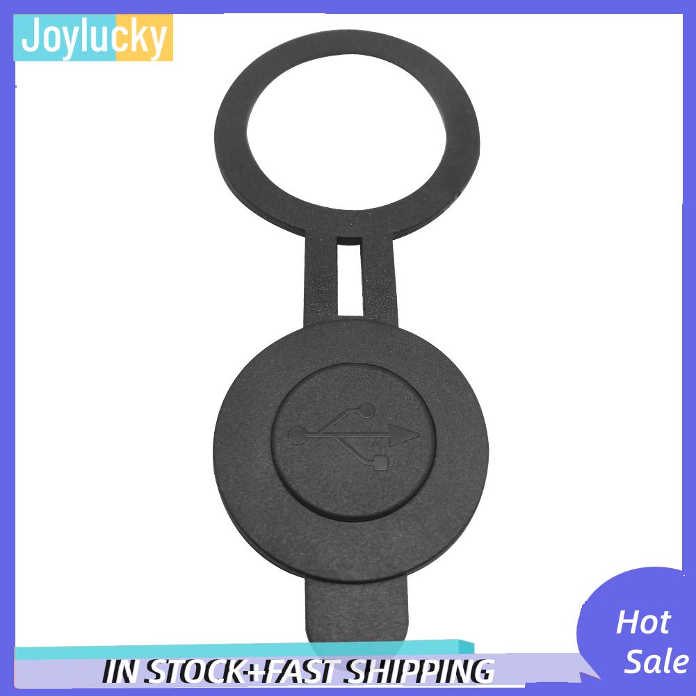 Vỏ Bọc Đầu Sạc usb Kép Hình Tròn Đường Kính 30mm Chống Nước Chống Bụi Cho Xe Hơi / Xe Máy