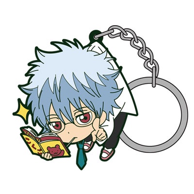 Móc khóa Gintama Sakata Gintoki Shimura Kagura Toshiro 22 Phụ kiện trang trí túi xách Balo